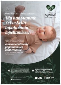 Pikkutöppöset-juliste vauva- ja lapsiperheitä tavoittaviin toimipisteisiin